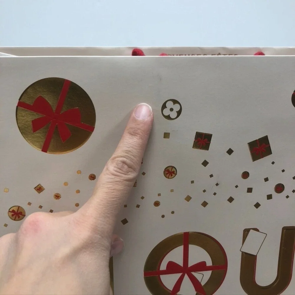 Louis Vuitton Limited Edition Holiday Gift Bag Large 19x9x16